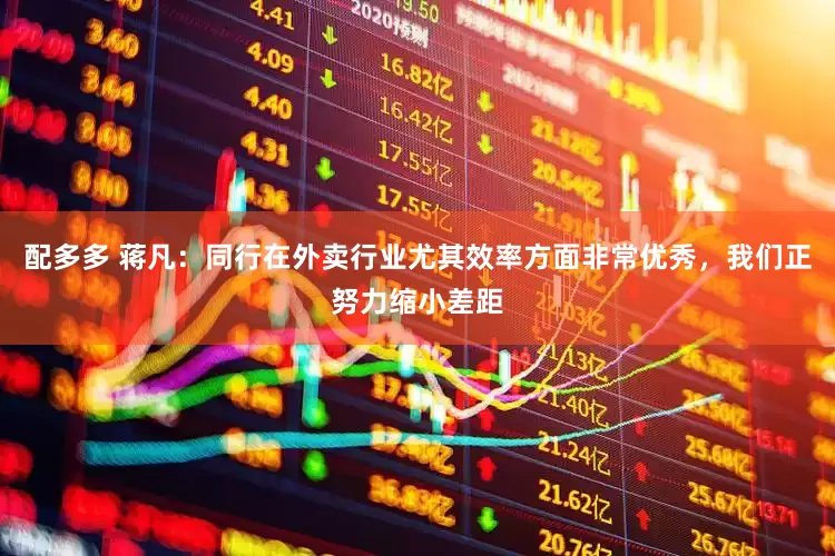 配多多 蒋凡：同行在外卖行业尤其效率方面非常优秀，我们正努力缩小差距