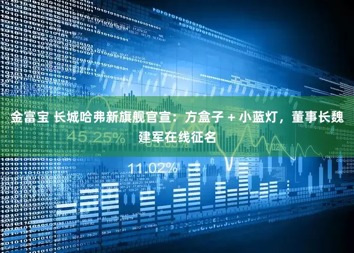 金富宝 长城哈弗新旗舰官宣：方盒子 + 小蓝灯，董事长魏建军在线征名